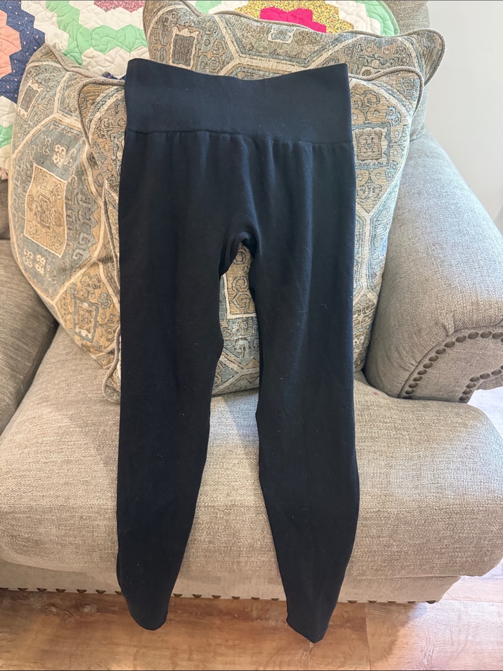 a new day Black Women's Knit Leggings - High Waist